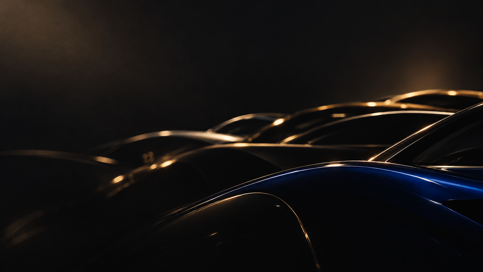Automotive silhouettes in warm light
